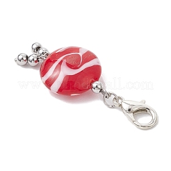 Плоский круглый подвесной светильник ручной работы&nbsp;HJEW-JM03811