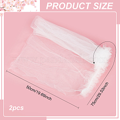 Отделка марлевым кружевом OCOR-WH0092-21B