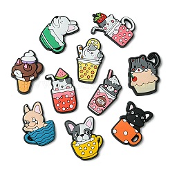 60 Stück 12 Stile Tier-PVC-Cabochons&nbsp;KY-CJ0002-07
