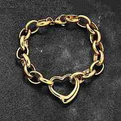 Браслеты с подвесками из нержавеющей стали 304&nbsp;BJEW-Q050-02G