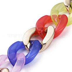 Catene per cordoli in plastica ccb fatte a mano&nbsp;AJEW-JB00647