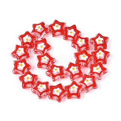 Нити стеклянных эмалевых бусин GLAA-T028-06