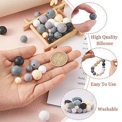 150шт 15 стиля силиконовые бусины SIL-TA0001-30