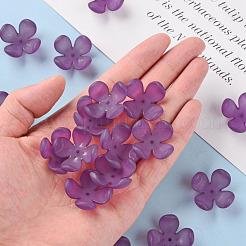 Матовые акриловые колпачки из бисера MACR-S371-06A-743