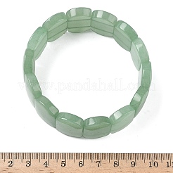Натуральный зеленый авантюрин бусины эластичные браслеты для женщин мужчин BJEW-I323-02A