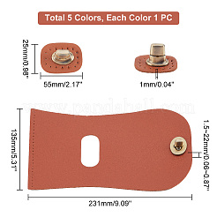 5 шт. Чехол для сумки из искусственной кожи 5 цветов&nbsp;FIND-PH0006-67