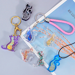 Форма кота зыбучие пески «сделай сам» силуэт силиконовая форма X1-DIY-K067-02A