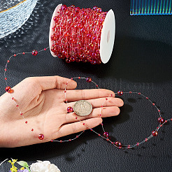 Acryl-Rundperlen-Gliederketten&nbsp;DIY-MB0007-001B