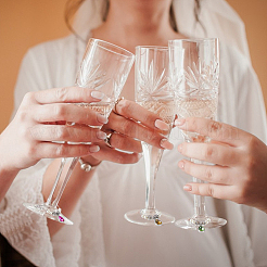 12 pz ciondoli in lega di vetro per calici da vino&nbsp;AJEW-SC00054