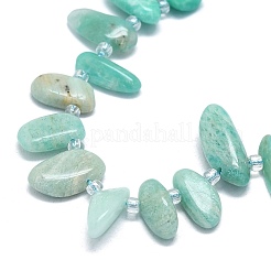 Chapelets de perles en amazonite naturelle&nbsp;G-G106-J03-01