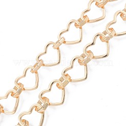 Латунное сердце с восьмиугольными звеньями CHC-N021-10LG