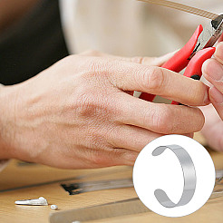 10 шт. браслет-манжета из нержавеющей стали 304&nbsp;BJEW-GO0001-02B