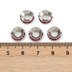 Perline distanziatori strass in ottone&nbsp;RB-A020-9mm-24P