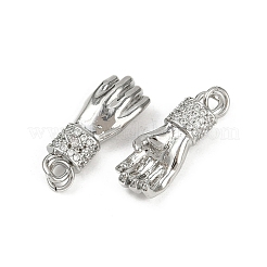 Латунные микро проложить кубического циркония подвески&nbsp;KK-C093-01C-P