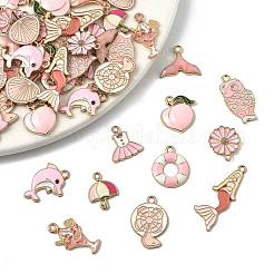 48шт 12 стиля подвески из сплава с эмалью&nbsp;ENAM-FS0003-50