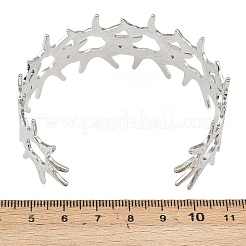 Браслеты-манжеты из нержавеющей стали 304 для женщин&nbsp;BJEW-P370-02P