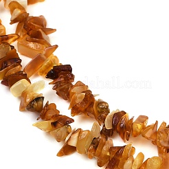 Натуральный янтарь чип бисер пряди&nbsp;G-E271-81-01