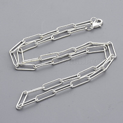 Fabrication de collier de chaîne trombone ovale ronde&nbsp;MAK-S072-05A-S