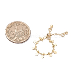 Регулируемые латунные панцирные цепочки кольца для женщин RJEW-JR00861