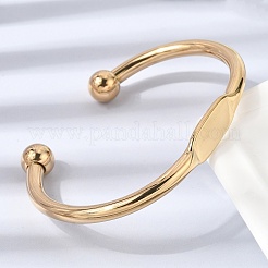 Браслеты-манжеты из нержавеющей стали 304&nbsp;BJEW-D408-31G