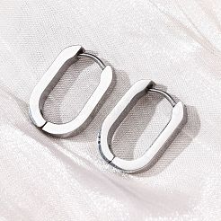 Серьги-кольца Huggie Hoop из нержавеющей стали 304&nbsp;LS-STAS-H156-11A-P