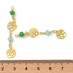 Подвески из стеклянных бусин&nbsp;KK-P242-18G-02