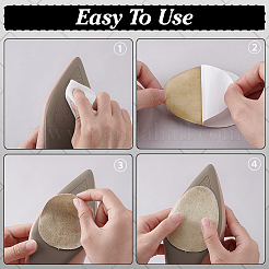 20 шт. 2 стиля противоскользящие накладки на обувь из замши&nbsp;AJEW-PH0007-56B