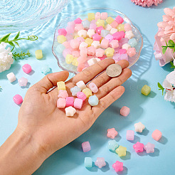 200pcs 2 Arten undurchsichtige Acrylperlen&nbsp;SACR-TA0001-60