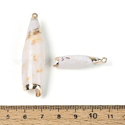 Гальванические большие подвески из натуральной ракушки&nbsp;SSHEL-N042-11