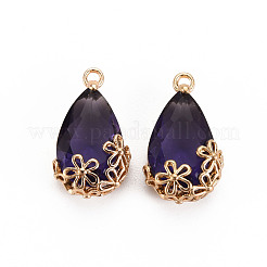 Прозрачные стеклянные подвески&nbsp;GLAA-T007-05G