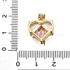 Латунные микро проложить кубического циркония подвески KK-K401-02C-G