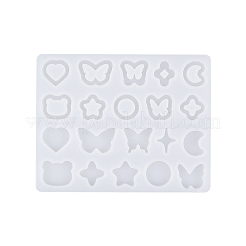 Anelli di collegamento farfalla/cuore/stella e stampi in silicone fai da te silhouette cabochon&nbsp;SIMO-PW0021-01