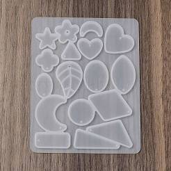 Лист сердце прямоугольник кулон своими руками силиконовые Молды&nbsp;DIY-G109-01B