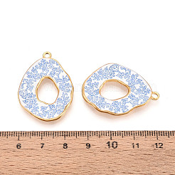 Подвески из нержавеющей стали 304 с эмалью&nbsp;STAS-OY002-90G-01