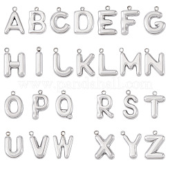 52 шт. 26 стиля подвесок-букв из нержавеющей стали&nbsp;FIND-TA0008-09