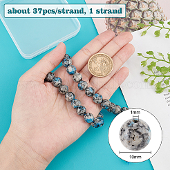 1 нить натуральный камень k2/капля азурита бусины нити&nbsp;G-BC0001-37