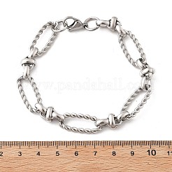 Браслеты-цепочки Figaro из нержавеющей стали 304 для женщин и мужчин&nbsp;BJEW-F488-06P