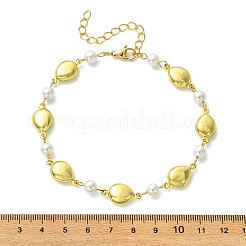 Ocean 304 Edelstahl geometrische Gliederketten-Fußkettchen für Damen&nbsp;AJEW-AN00823-03