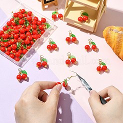 50шт. подвески из акрила в виде вишни&nbsp;PALLOY-CJ00164