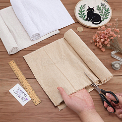 3 pièce de tissu en lin 3 couleurs&nbsp;DIY-FG0010-03