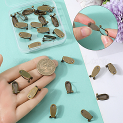 30 шт. латунные серьги-гвоздики FIND-SP0002-95