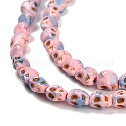 Синтетических нитей бирюзовые бусы TURQ-F019-02