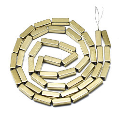 Гальванизировать немагнитных синтетический гематит бисер пряди&nbsp;G-S352-41B-01