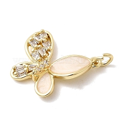 Pendentifs avec zircon cubiques à micro-pavés en laiton&nbsp;X-KK-H529-49G