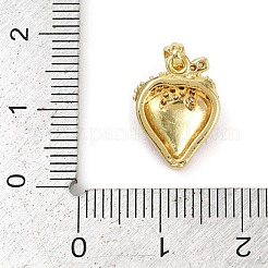 Латунные микропроволочные кубические циркониевые подвески из эмали&nbsp;X-KK-L231-20G