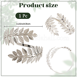 1шт. браслеты-манжеты из сплава листьев для женщин&nbsp;AJEW-CY0001-33P