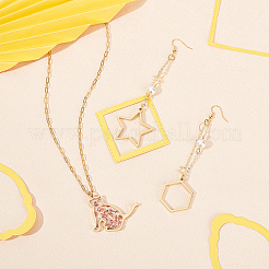 Подвески из нержавеющей стали 304 с вакуумным покрытием PVD с открытым задним безелем STAS-UN0015-75G