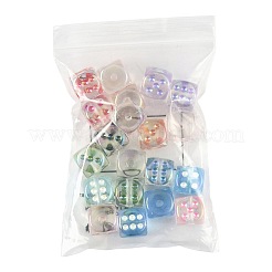 20шт УФ-покрытие прозрачные акриловые бусины&nbsp;OACR-FS0002-39