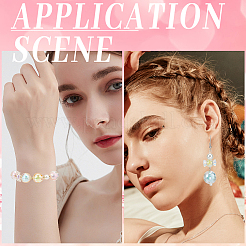 120шт 15 стиля прозрачные акриловые бусины TACR-SP0001-15