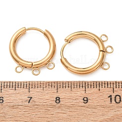 Accesorios para pendientes de aro huggie de acero inoxidable 304&nbsp;STAS-D183-03A-G